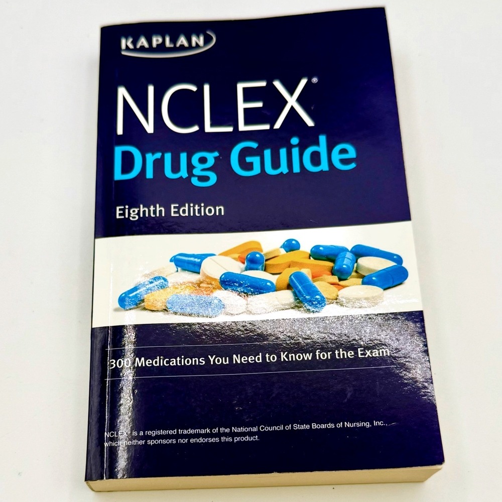 Kaplan NCLEX Drug Guide Eighth Edition 300 Medications Nursing Exam Prep 2019